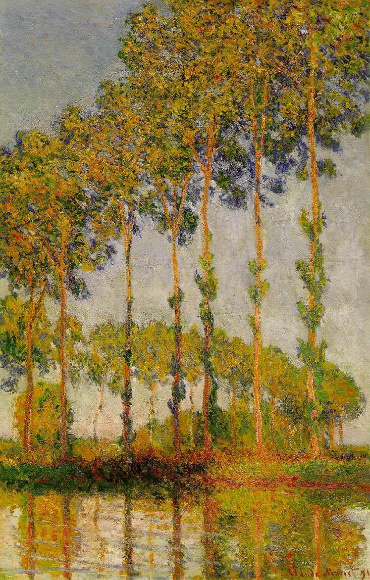 Poplars, Row in Autumn 1891